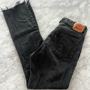 Levi's 501 Jeans with Distressed Hem